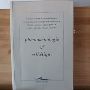Phénoménologie et esthétique : [actes du colloque tenu à l'Université de Paris-XII-Val-de-Marne, 26…