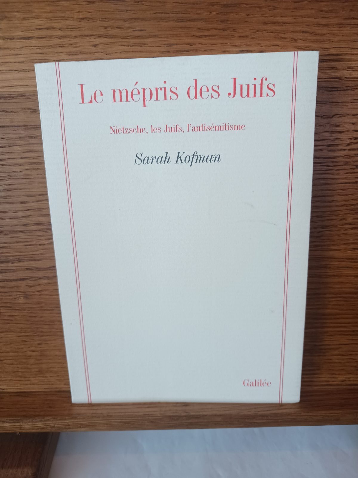 Le mépris des juifs