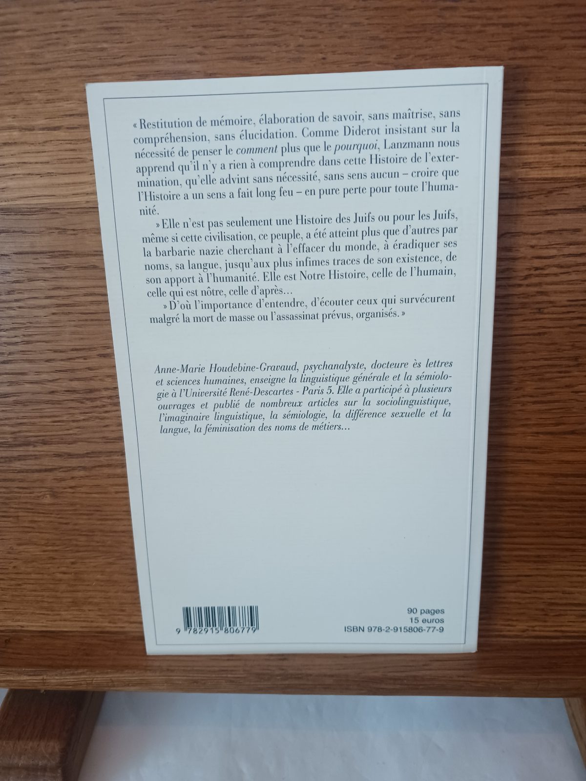L'écriture de "Shoah" : une lecture analytique du film et du livre de Claude Lanzmann – Image 2