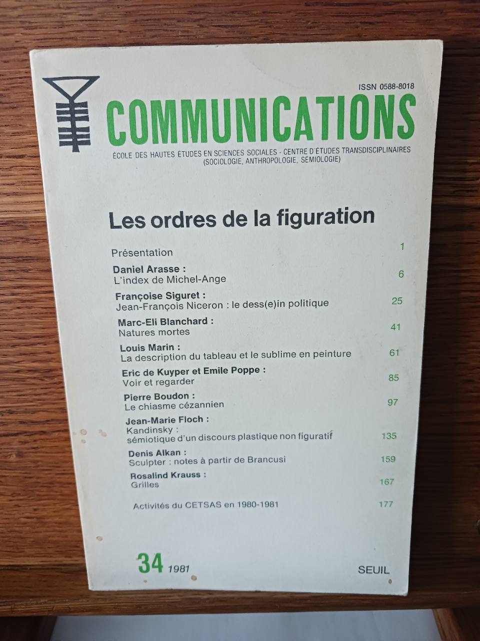 Les ordres de la figuration