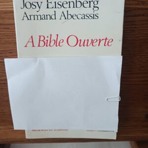 A Bible ouverte - présence du judaisme