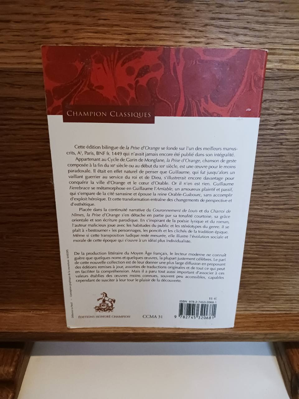 La prise d'Orange : chanson de geste, fin XIIe-début XIIIe siècle (Éd. bilingue) texte établi, trad… – Image 2