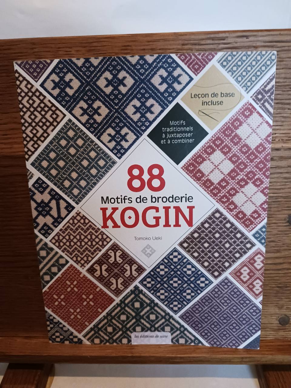 88 motifs de broderie kogin : motifs traditionnels à juxtaposer et à combiner : leçon de base inclu…