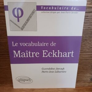 Le vocabulaire de maître eckhart