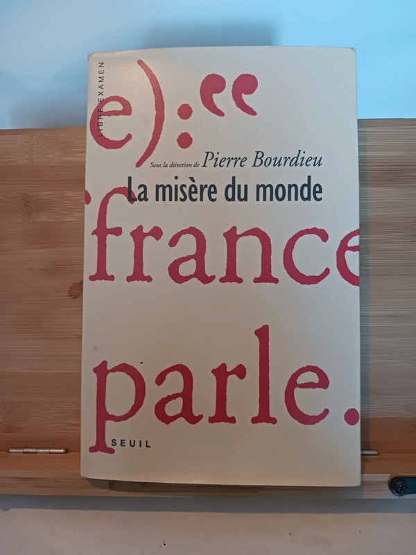 La Misère du monde - 9782020196741 Pierre Bourdieu