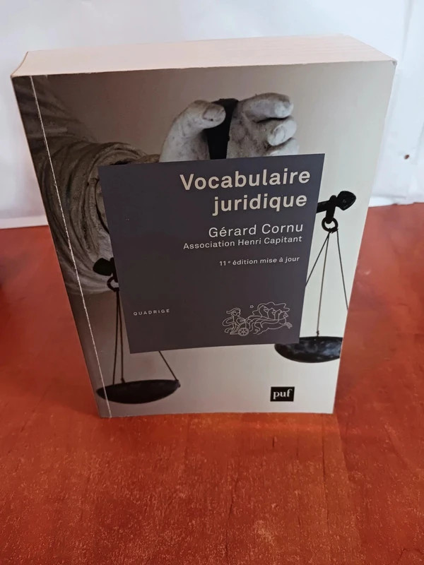 Vocabulaire juridiqueGérard Cornu 9782130652052