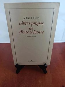 Libres propos de Hinze et KunzeVolker Braun 9782209056743