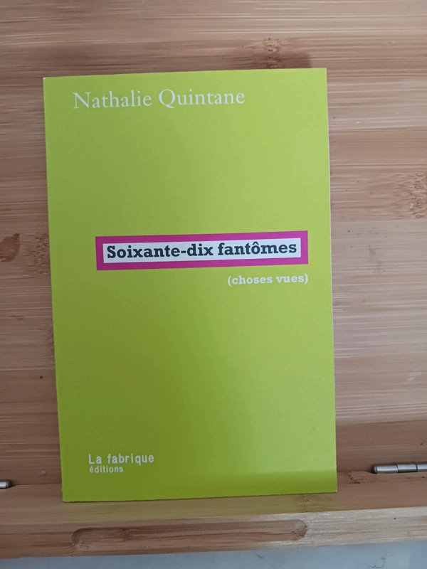 Soixante-dix fantômes - Et autres textes - 9782358723091 Nat