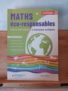 Maths éco-responsables collège - 9782362463785 Karine Vernie