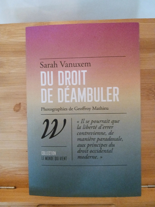 Du droit de déambuler - 9782381140827 Sarah Vanuxem