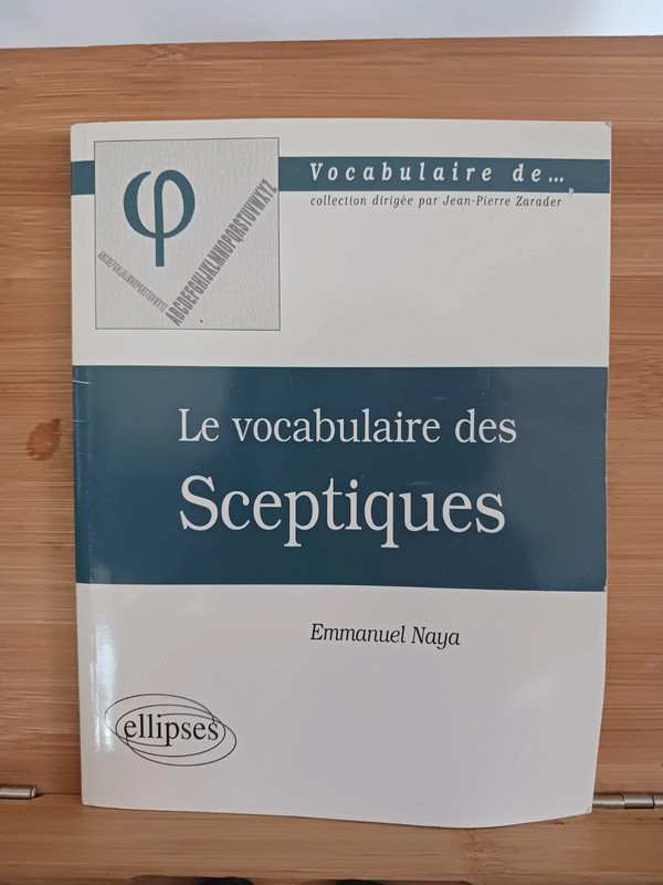 Vocabulaire des sceptiques (Le) - 978-2-7298-0928-7 Emmanuel