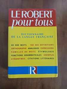 Le Robert Pour Tous Le Robert