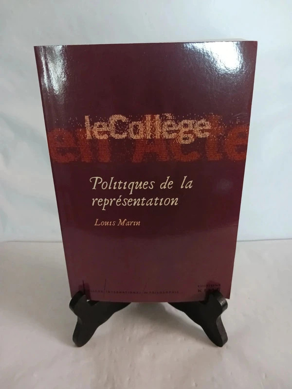 Politiques de la Representation - Etudes 3 Louis Marin
