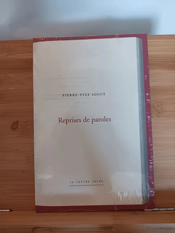 Reprises de paroles - 9782873175191 Pierre-Yves Soucy  - 978