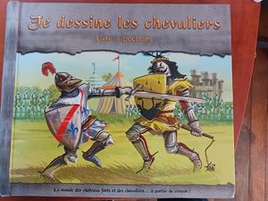 Je dessine les chevaliers - Livre à pochoirs Leo Brown