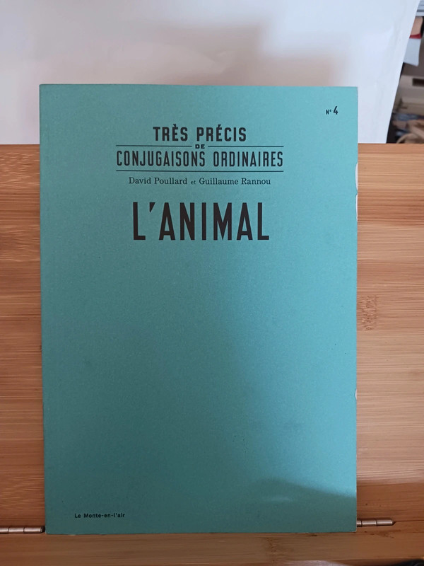 L'animal - 979-10-92775-04-4 David Poullard