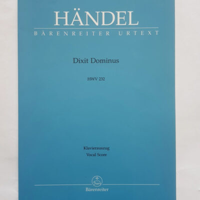 Dixit Dominus Domino meo - Chant/Piano Haendel Gf