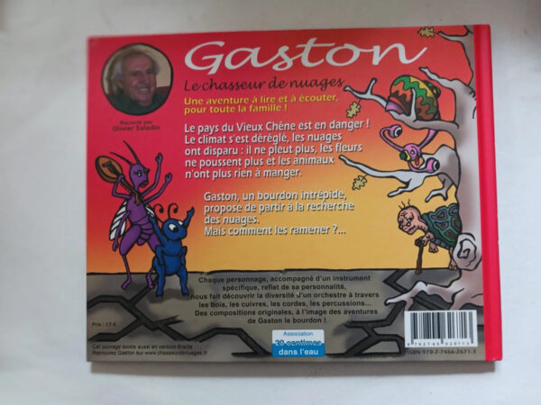 Gaston le chasseur de nuages. raconté par Olivier Saladin. Livre + cdMartinez – Image 2