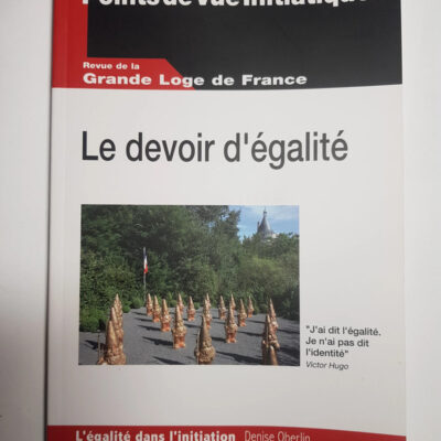 Le devoir d'égalité de Points De Vue Initiatique Le devoir d'égalité Par Points De Vue Initiatique