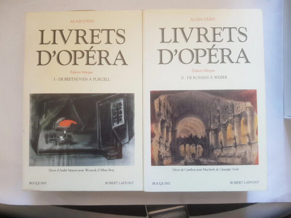Livrets Dopera En Francais Allemand 2VOL