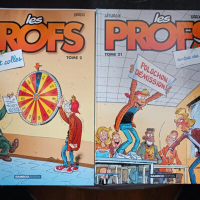 Lot de BDs Les Profs" tomes 2 et 21 - Erroc"