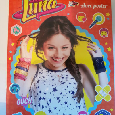 Disney Soy Luna Mon livre de stickers + Poster (Fond orange) (Livre stickers-poster) (French Edition)